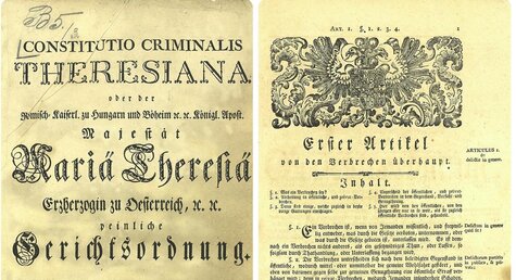 Přednáška - Trestní právo v Českých zemích III. – Habsburkové