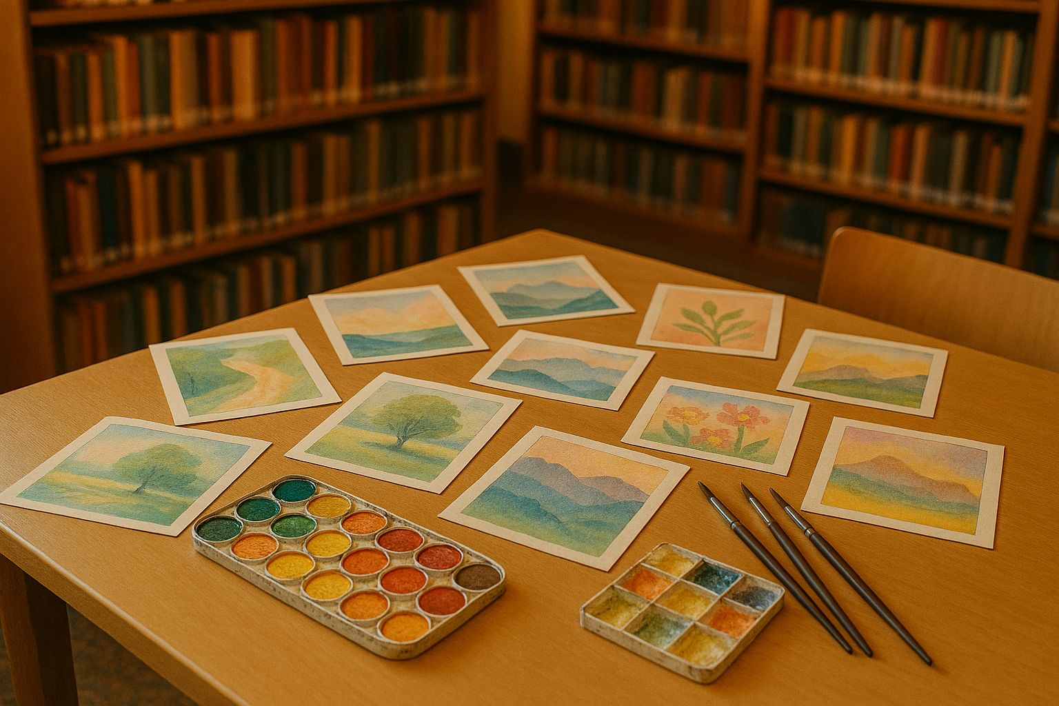 Malujeme akrylem v pastelových tónech