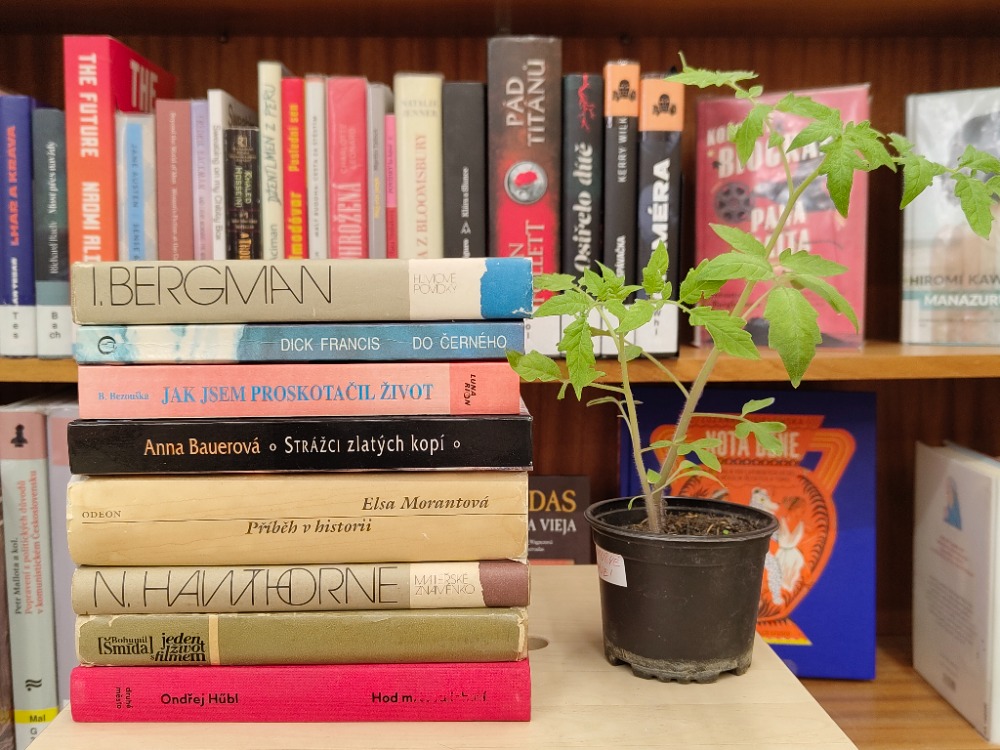 Swap knih a květin ve Vysočanech