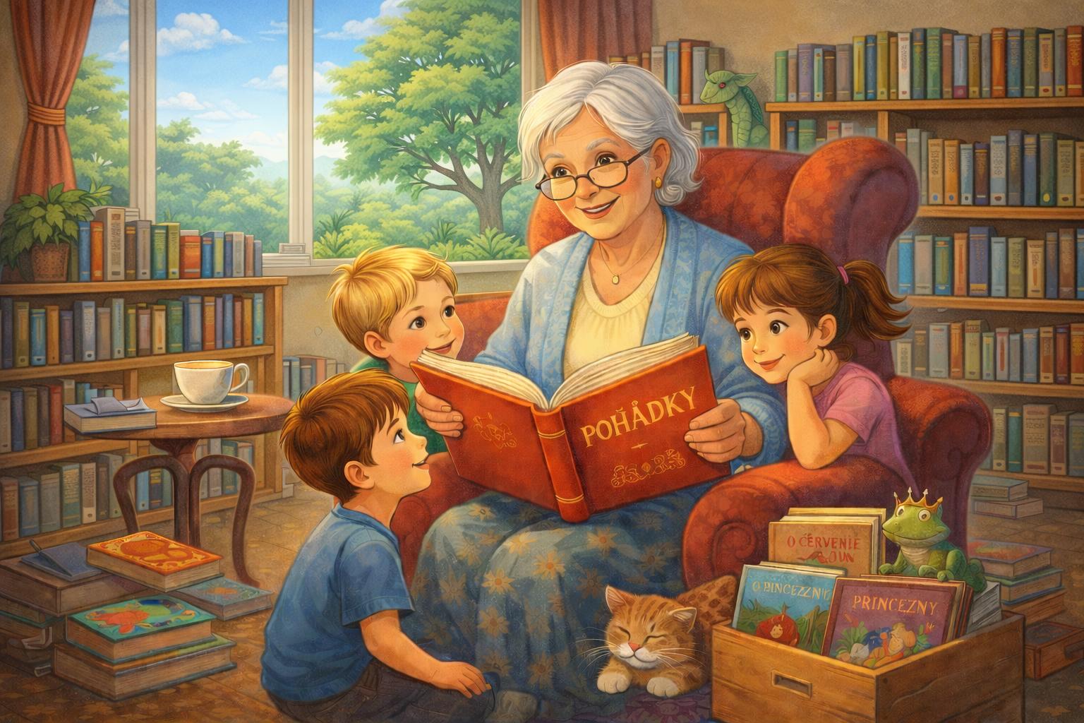 Pohádková babička v pobočce Vikova