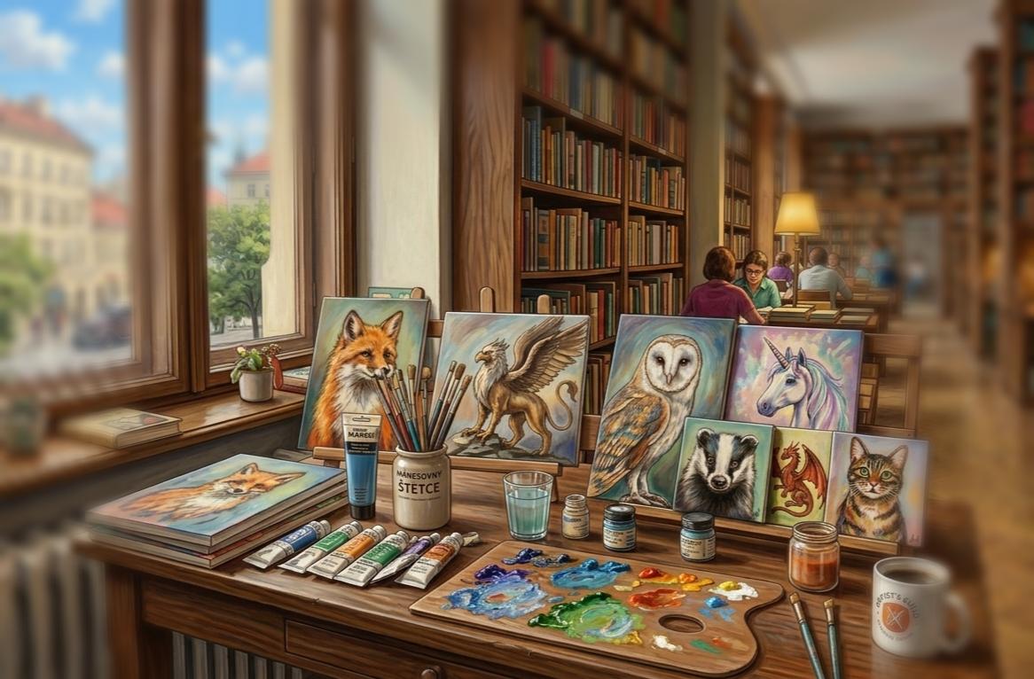 Malujeme akrylem – portréty zvířat