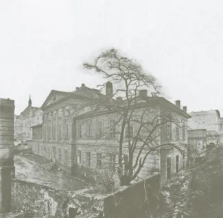 Svatováclavské lázně těsně před demolicí
