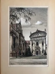  Grafický list ze souboru Melancholie Strahova