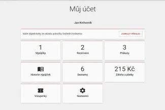 Můj účet dlaždice