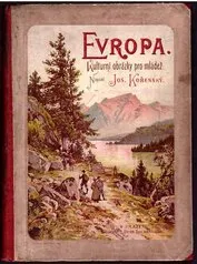 Obálka knihy Evropa – titulní ilustrace Karla Liebschera (1929)