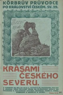Obálka průvodce „Krásami českého severu“ vydaného pravděpodobně v roce 1913