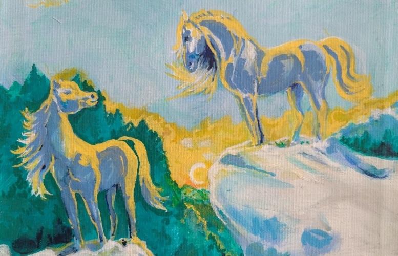 Blízcí i nespoutaní: výstava obrazů Hany Opacké